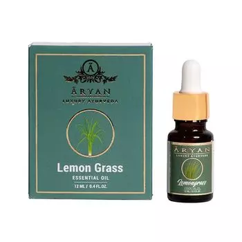 Эфирное масло Лемонграсса (12 мл), Lemon Grass Essential Oil, произв. Aryan