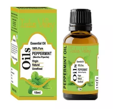 Эфирное масло Перечной мяты (15 мл), Peppermint Essential Oil, произв. Indus Valley