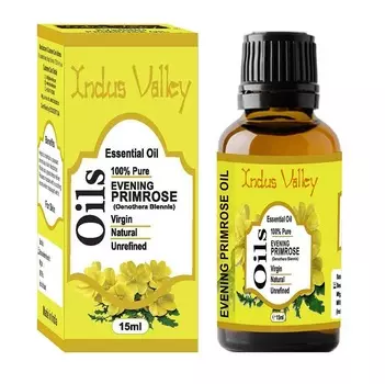 Эфирное масло Примулы вечерней (15 мл), Evening Primrose Essential Oil, произв. Indus Valley