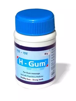 Эйч-Гам: зубной порошок (40 г), H-Gum Powder, произв. BRPL