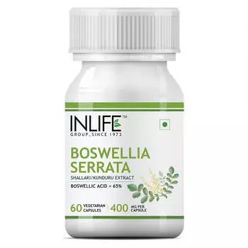 Экстракт Босвеллии серрата (60 кап, 400 мг), Boswellia Serrata Extract, произв. INLIFE