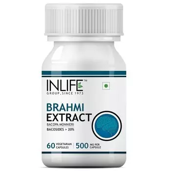 Экстракт Брахми (60 кап, 500 мг), Brahmi Extract, произв. INLIFE