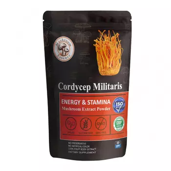 Экстракт гриба Кордицепс (60 г), Cordycep Militaris Mushroom Extract Powder, произв. Mushroom Essence
