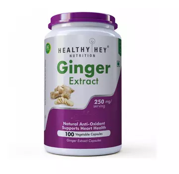 Экстракт Имбиря (100 кап, 250 мг), Ginger Extract, произв. HealthyHey