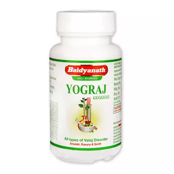 Йогарадж Гуггул (120 таб), Yograj Guggulu, произв. Baidyanath