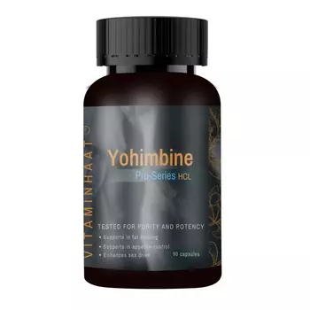 Йохимбин (90 кап, 5.0 мг), Yohimbine Pro-Series HCL, произв. Vitamin Haat
