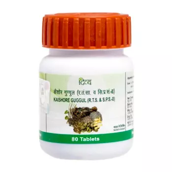 Кайшор Гуггул (80 таб, 500 мг), Kaishore Guggul, произв. Patanjali