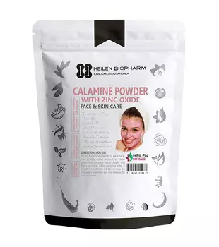 Каламин с оксидом цинка: порошковая маска (100 г), Calamine Powder With Zinc Oxide, произв. Heilen Biopharm