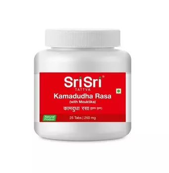 Камадудха Раса (25 таб, 250 мг), Kamadudha Rasa, произв. Sri Sri Tattva