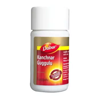 Канчнар Гуггул (40 таб, 250 мг), Kanchnar Guggul, произв. Dabur