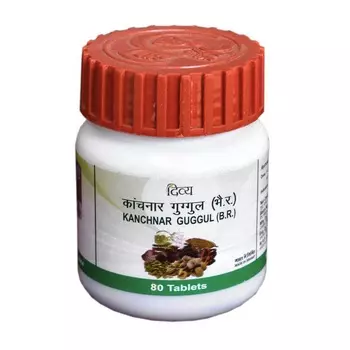 Канчнар Гуггул (80 таб), Kanchnar Guggul, произв. Patanjali