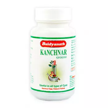 Канчнар Гуггул (80 таб), Kanchnar Guggulu, произв. Baidyanath