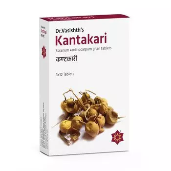 Кантакари (30 таб, 600 мг), Kantakari, произв. Dr. Vasishth’s