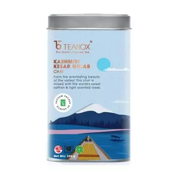 Кашмирский чай с Розой и Шафраном (250 г), Kashmiri Kesar Gulab Chai, произв. Teabox