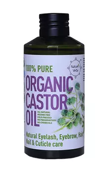 Касторовое масло для волос и ногтей (150 мл), Organic Castor Oil, произв. Nature's Veda