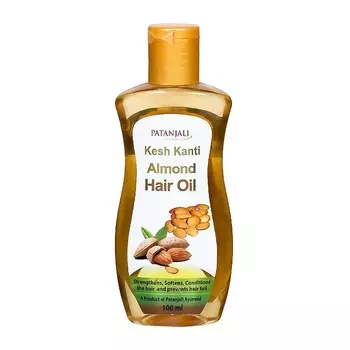 Кеш Канти: масло для волос с Миндалем (100 мл), Kesh Kanti Almond Hair Oil, произв. Patanjali