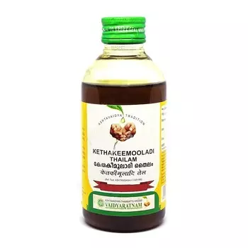 Кетхакимулади Тайлам (200 мл), Kethakeemooladi Thailam, произв. Vaidyaratnam