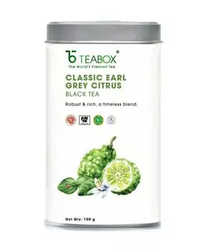 Классический Черный Цитрусовый чай Эрл Грей (100 г), Classic Earl Grey Citrus Black, произв. Teabox