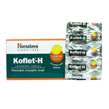 Кофлет-H (60 шт), Koflet-H Lemon and Honey, произв. Himalaya