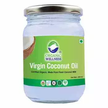 Кокосовое масло нерафинированное (250 мл), Virgin Coconut Oil, произв. Organic Wellness