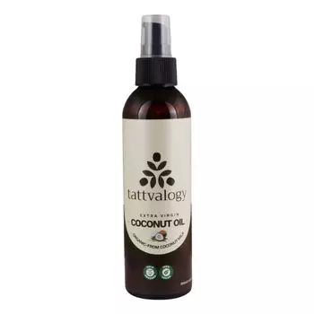 Кокосовое масло первого отжима (200 мл), Virgin Coconut Oil, произв. Tattvalogy