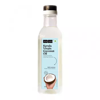 Кокосовое масло первого отжима из Кералы (500 мл), Kerala Virgin Coconut Oil, произв. Kapiva