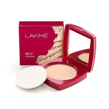 Компактная пудра: оттенок Коралл (9 г), Face It Compact Coral, произв. Lakme