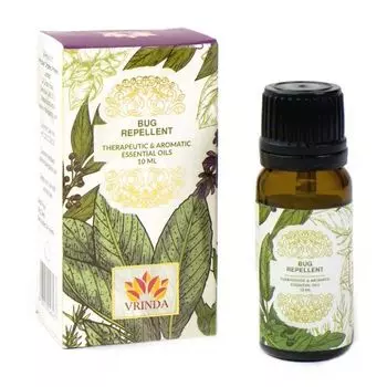Комплекс эфирных масел: натуральный репеллент (10 мл), Bug Repellent Essential Oil, произв. Vrindaam