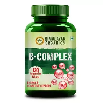 Комплекс витаминов группы B (120 кап), B-Complex, произв. Himalayan Organics