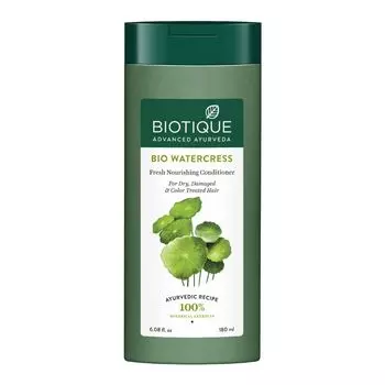 Кондиционер для сухих, поврежденных и окрашенных волос (180 мл), Bio Watercress Fresh Nourishing Conditioner, произв. Biotique