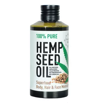 Конопляное масло: для ухода за кожей и волосами (150 мл), Hemp Seed Oil, произв. Nature's Veda