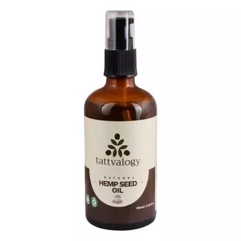Конопляное масло: против акне (100 мл), Natural Hemp Seed Oil, произв. Tattvalogy