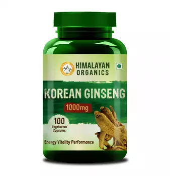 Корейский красный Женьшень (100 кап, 500 мг), Korean Red Ginseng, произв. Himalayan Organics