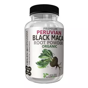 Корень черной Маки (180 кап, 500 мг), Organic Peruvian Black Maca Root Caps, произв. Heilen Biopharm