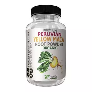 Корень Перуанской желтой Маки (100 г), Premium Peruvian Yellow Maca Root Powder, произв. Heilen Biopharm