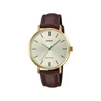 Коричневые женские аналоговые часы, Brown Analog Women's Watch, произв. Casio