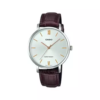 Коричневые женские часы аналоговые, Brown Analog Women's Watch, произв. Casio