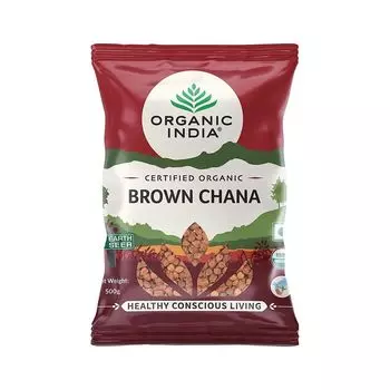 Коричневый нут (500 г), Brown Chana, произв. Organic India