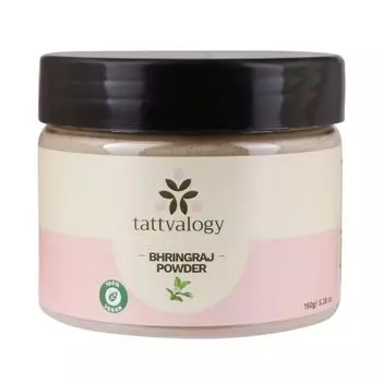 Косметический порошок Брингараджа: против перхоти и выпадения волос (150 г), Bhringraj Powder, произв. Tattvalogy