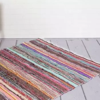 Ковёр из переработанного хлопка, Recycled Cotton Rug Pastel, Handmade, произв. MYINDIA