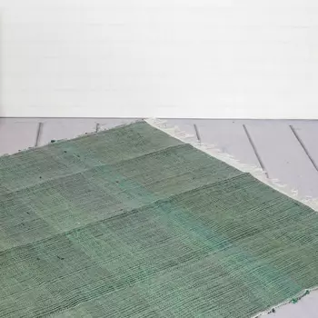 Ковёр из переработанного хлопка, Recycled Cotton Rug Monochrome Green, Handmade, произв. MYINDIA