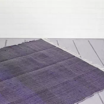 Ковёр из переработанного хлопка, Recycled Cotton Rug Monochrome Purple, Handmade, произв. MYINDIA