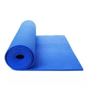 Коврик для йоги синий, Blue Yoga Mat, произв. MYINDIA