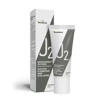 Краска для бровей и ресниц: цвет Графитовый #3.11 (15 мл), OXYGEN J2 Dye for Eyebrows and Eyelashes Graphite #3.11, произв. BrowXenna