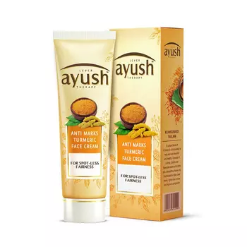 Крем для лица с Куркумой от пигментных пятен (50 г), Anti Marks Turmeric Face Cream, произв. Lever Ayush