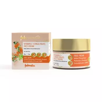 Крем для лица с Витамином С и цитрусами (50 г), Vitamin C Citrus Fruits Face Cream, произв. Fabessentials
