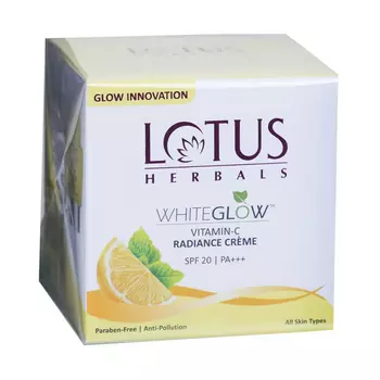 Крем для придания сияния c Витамином C SPF 20 (50 г), Vitamin C Radiance Creme SPF 20 PA+++, произв. Lotus Herbals