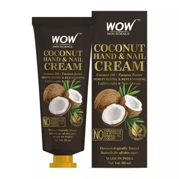 Крем для рук и ногтей с Кокосом (50 мл), Coconut Hand & Nail Cream, произв. WOW Skin Science