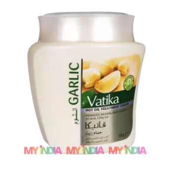 Крем для волос с чесноком: против выпадения (500 мл), Hot Oil Treatment Cream Garlic, произв. Dabur