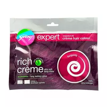 Крем-краска для волос, бордовый (40 г), Expert Creme Hair Colour Burgundy, произв. Godrej